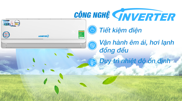 Máy Lạnh Asanzo Inverter 1HP