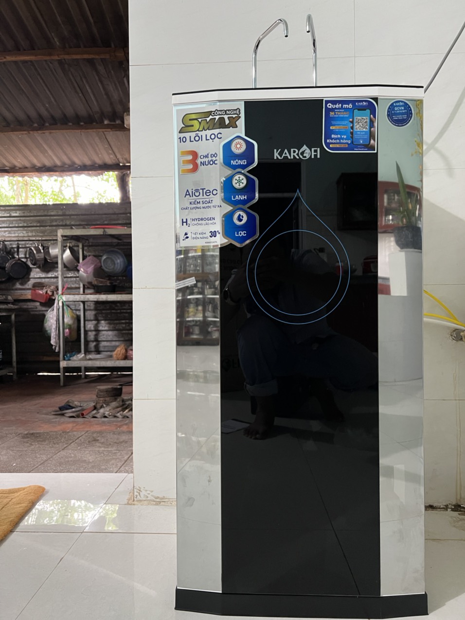 Máy lọc nước nóng lạnh Karofi