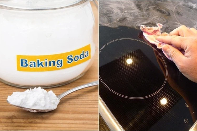 Mách bạn cách vệ sinh mặt kính bếp từ bằng Baking Soda sạch bong, sáng bóng